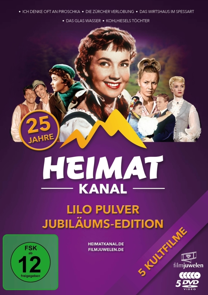 Heimat Kanal - Lilo Pulver Jubiläums-Edition Filmjuwelen, 5 DVDs