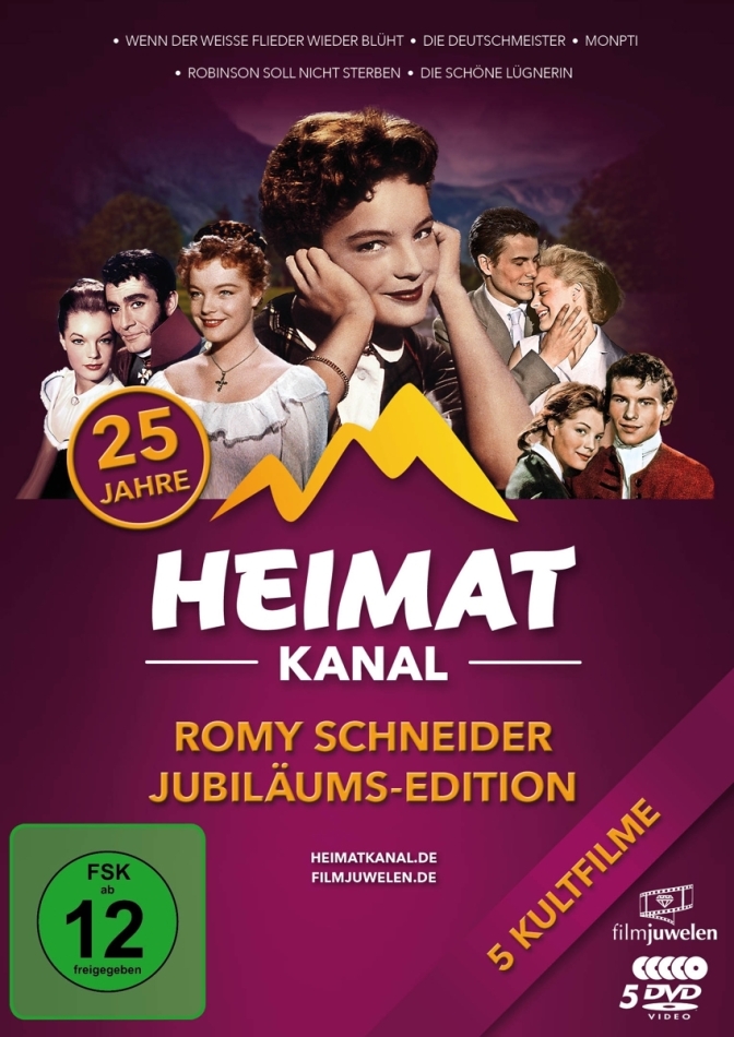 Heimat Kanal - Romy Schneider Jubiläums-Edition Filmjuwelen, 5 DVDs
