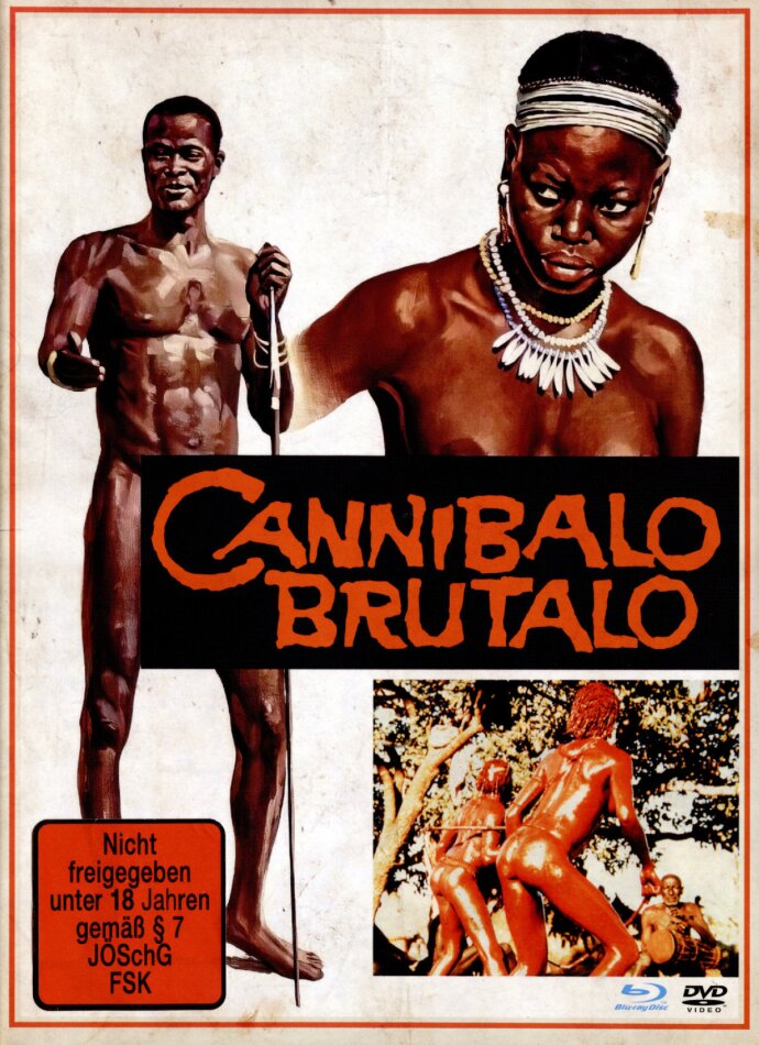 Cannibalo Brutalo (1978) Cover B, Limited Edition, Mediabook, Uncut, Blu-ray + DVD
