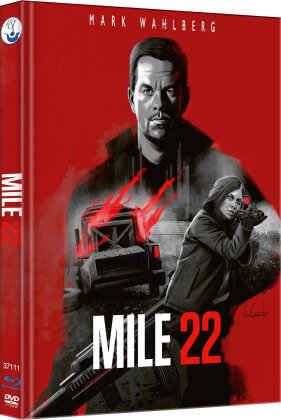 Mile 22 (2018) (Cover B, Limited Edition, Mediabook, Blu-ray + DVD)