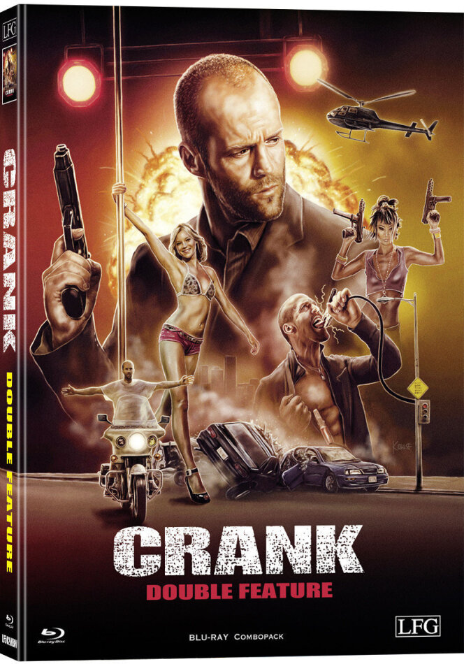 Crank 1 & 2 Cover W, Wattiert, Limited Edition, Mediabook, 2 Blu-rays