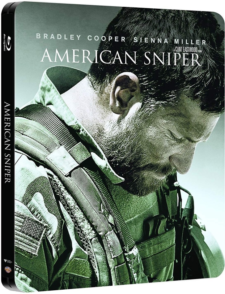 American Sniper (2014) Steelbook, 2 Blu-rays