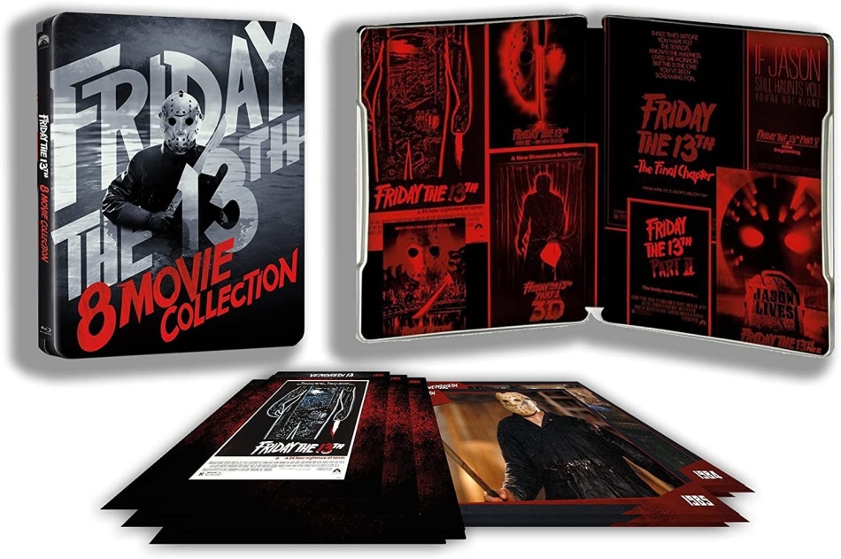 Friday the 13th - 8 Movie Collection - Vendredi 13 - La Collection 8 films Édition Limitée, Steelbook, 6 Blu-ray