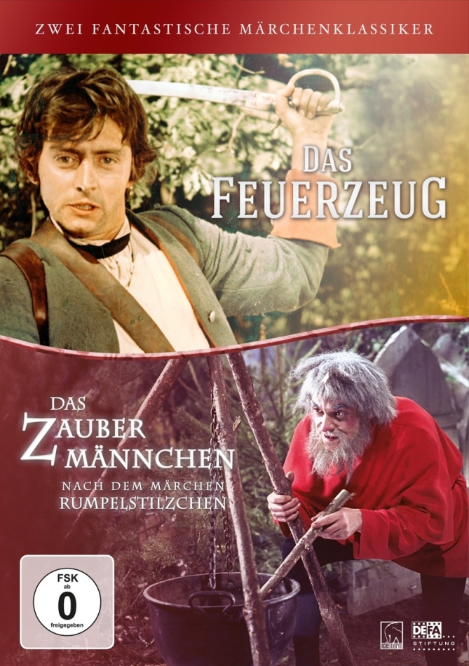 Das Feuerzeug / Das Zaubermännchen - Nach dem Märchen Rumpelstilzchen Die grossen DEFA Märchen Klassiker, 2 DVDs