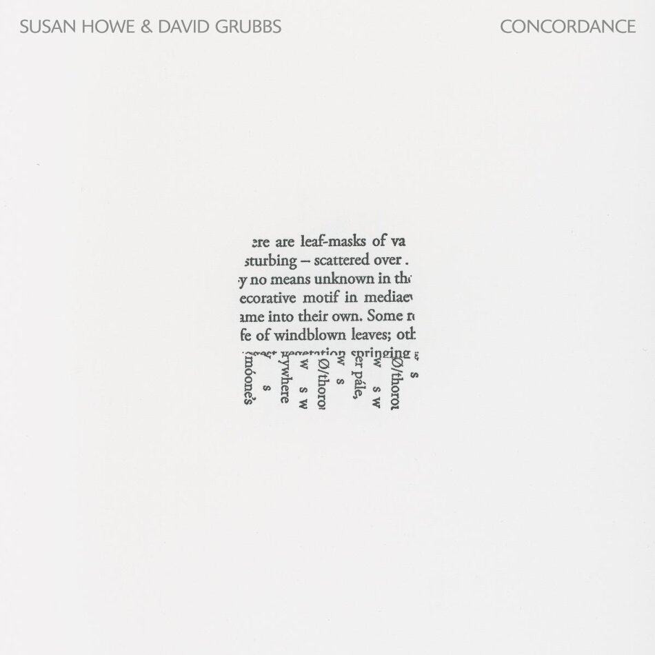 Susan Howe & David Grubbs - Concordance LP