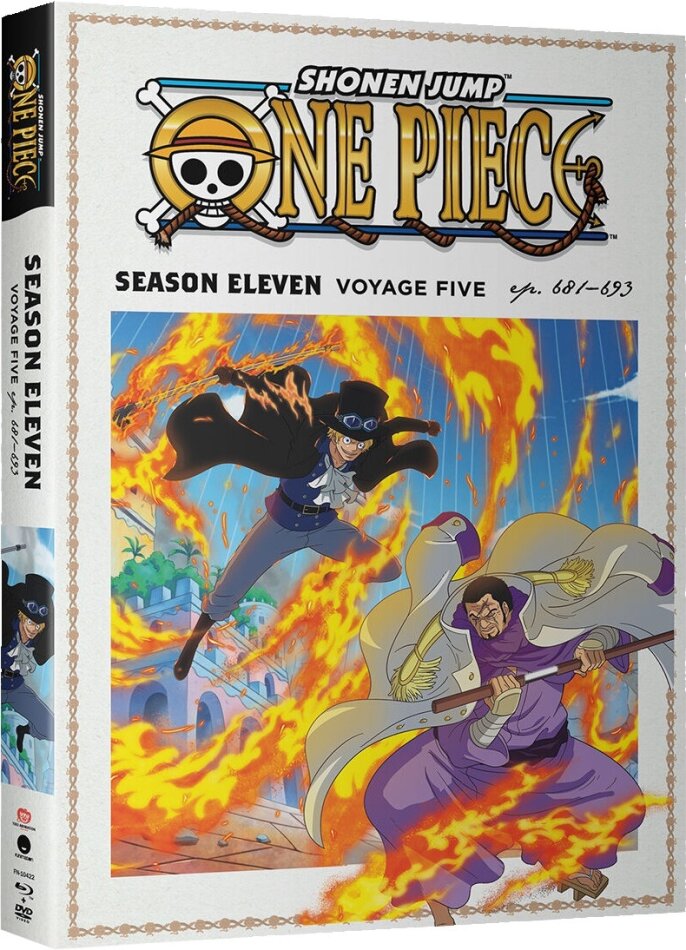 One Piece - Season 11: Voyage 5 - Episodes 681-693 Uncut, 2 Blu-ray + 2 DVD