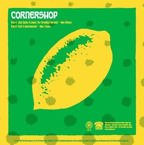 Cornershop - Judy Sucks A Lemon B/W Cork It Third Man Records, 7" Single