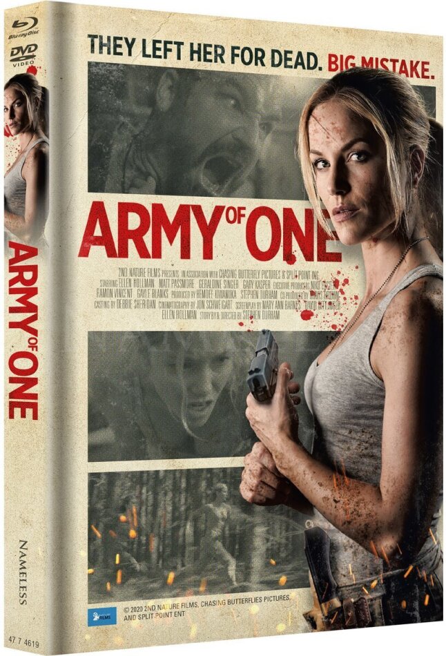 Army of One (2020) Cover B, Limited Edition, Mediabook, Uncut, Blu-ray + DVD