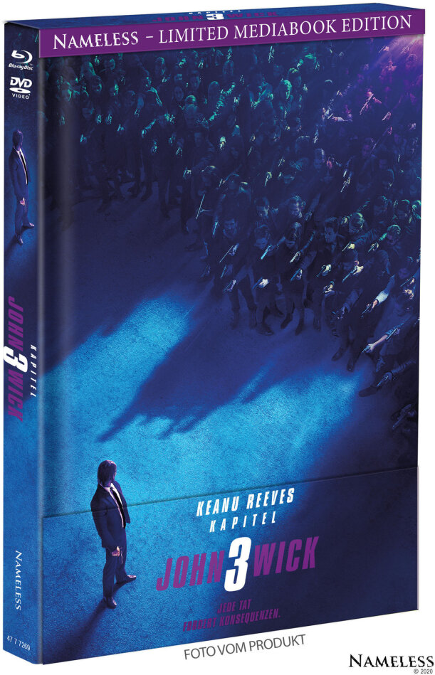 John Wick 3 - Parabellum (2019) Cover A, Limited Edition, Mediabook, Blu-ray + DVD