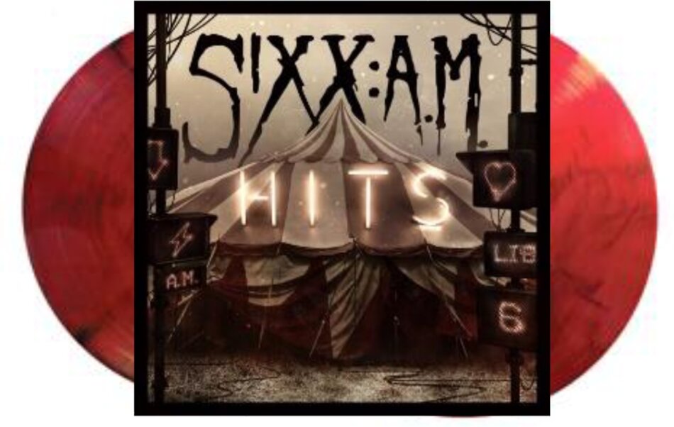 Sixx A.M. (Nikki Sixx) - Hits Translucent Red/Black Smoke Vinyl, 2 LPs