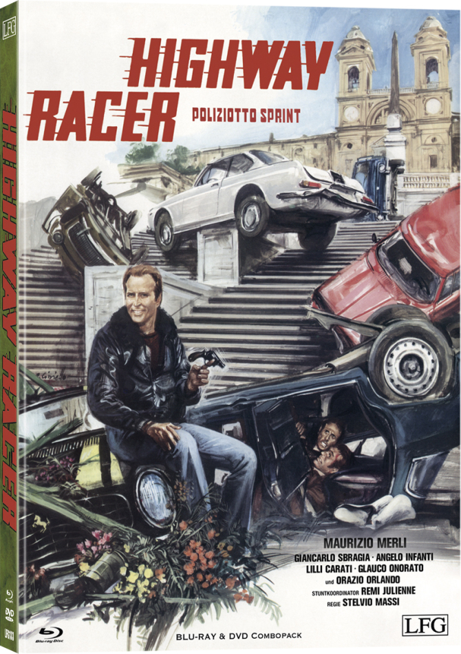 Highway Racer - Poliziotto Sprint (1977) Cover A, Limited Edition, Mediabook, Blu-ray + DVD