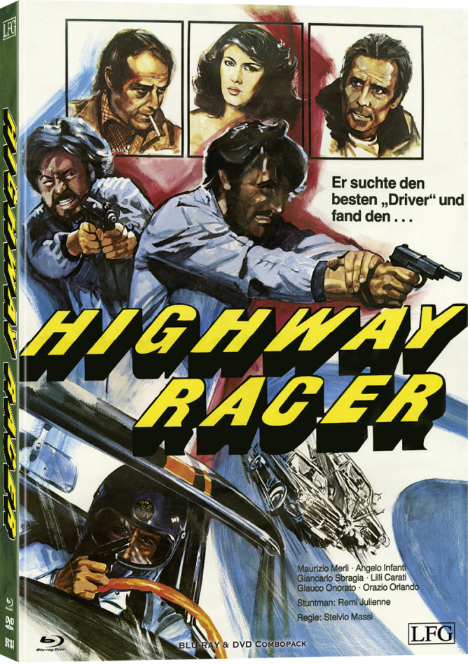 Highway Racer - Poliziotto Sprint (1977) Cover B, Limited Edition, Mediabook, Blu-ray + DVD