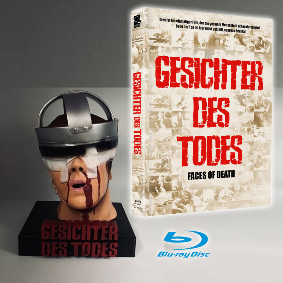 Gesichter des Todes (1978) Cover B, + Büste, Limited Edition, Mediabook, Blu-ray + DVD