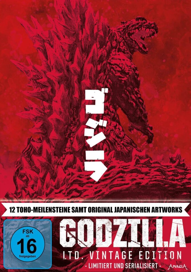Godzilla - 12 Toho-Meilensteine Limited Vintage Edition, 12 Blu-ray
