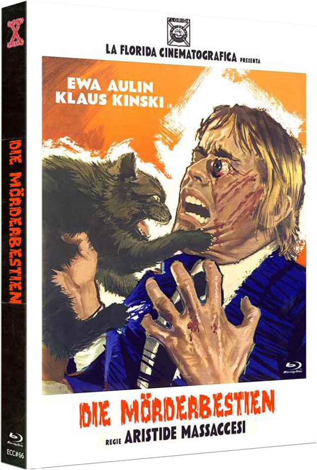 Die Mörderbestien (1973) Cover A, Eurocult Collection, Edizione Limitata, Mediabook, Uncut, Blu-ray + DVD