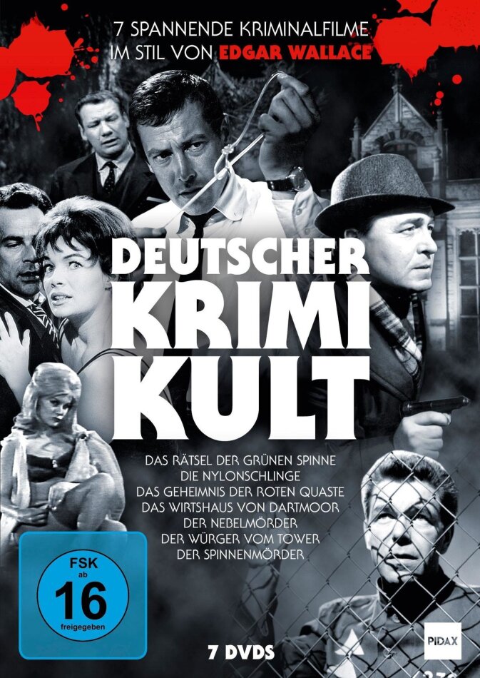 Deutscher Krimi Kult Pidax Film-Klassiker, 7 DVDs