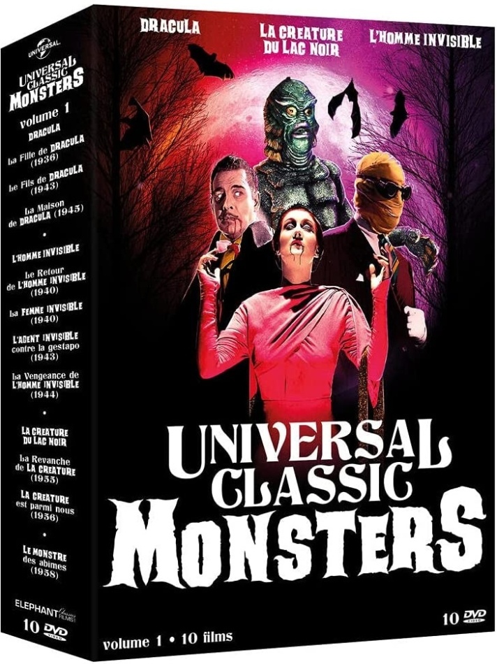 Universal Classic Monsters - Volume 1 - 10 Films 10 DVDs