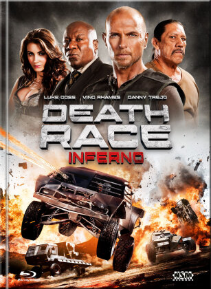 Death Race 3 - Inferno (2013) (Cover A, Edizione Limitata, Mediabook, Uncut, Blu-ray + DVD)