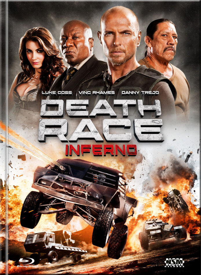 Death Race 3 - Inferno (2013) Cover A, Limited Edition, Mediabook, Uncut, Blu-ray + DVD