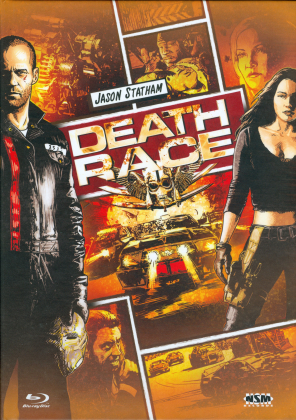 Death Race (2008) (Cover B, Extended Edition, Edizione Limitata, Mediabook, Blu-ray + DVD)