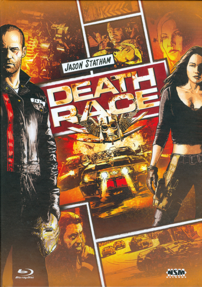 Death Race (2008) Cover B, Extended Edition, Édition Limitée, Mediabook, Blu-ray + DVD