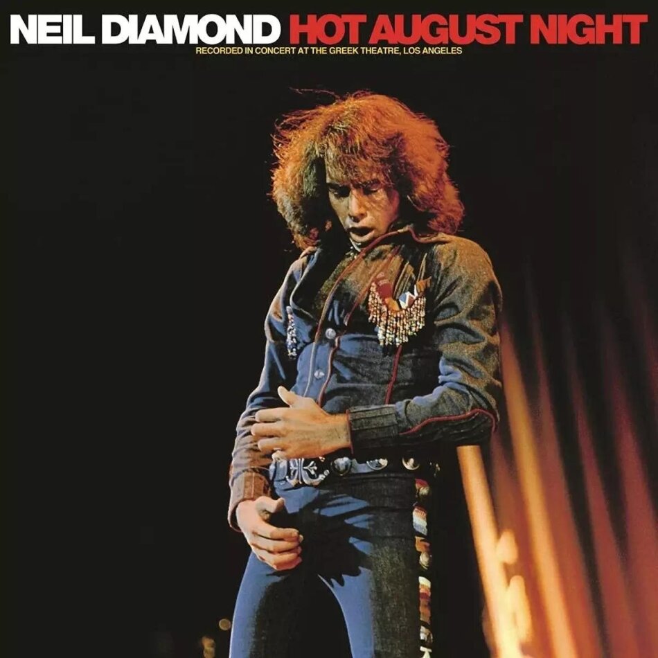 Neil Diamond - Hot August Night/NYC Live From MSG 2021 Reissue, Geffen Records, Clear Vinyl, 2 LPs