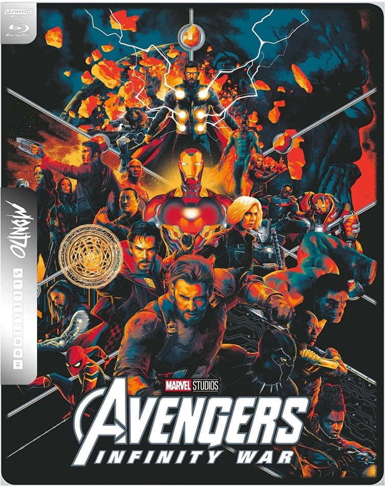 Avengers 3 - Infinity War (2018) Mondo, Limited Edition, Steelbook, 4K Ultra HD + Blu-ray