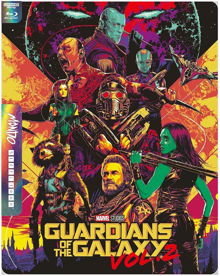 Guardians of the Galaxy - Vol. 2 (2017) Mondo, Limited Edition, Steelbook, 4K Ultra HD + Blu-ray