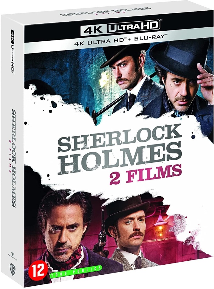 Sherlock Holmes 1 & 2 2 4K Ultra HDs + 2 Blu-ray
