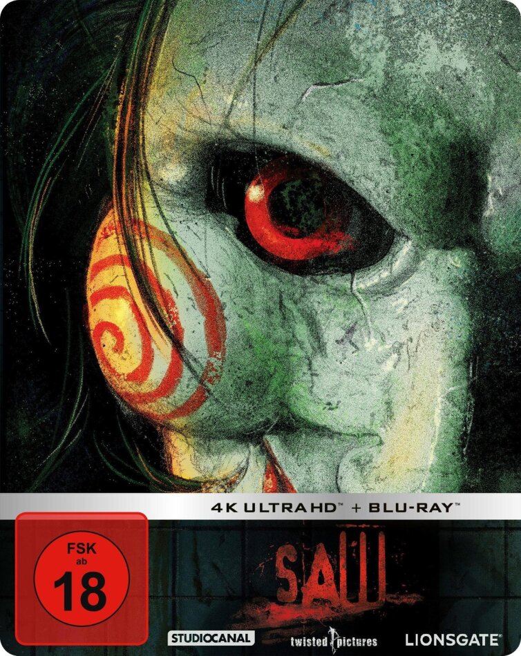 Saw (2004) Limited Edition, Steelbook, Unrated, 4K Ultra HD + Blu-ray