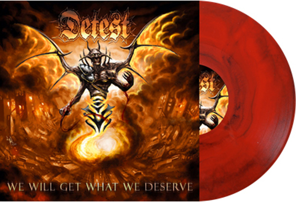 Detest - We Will Get What We Deserve Marble Red/Black Vinyl, LP