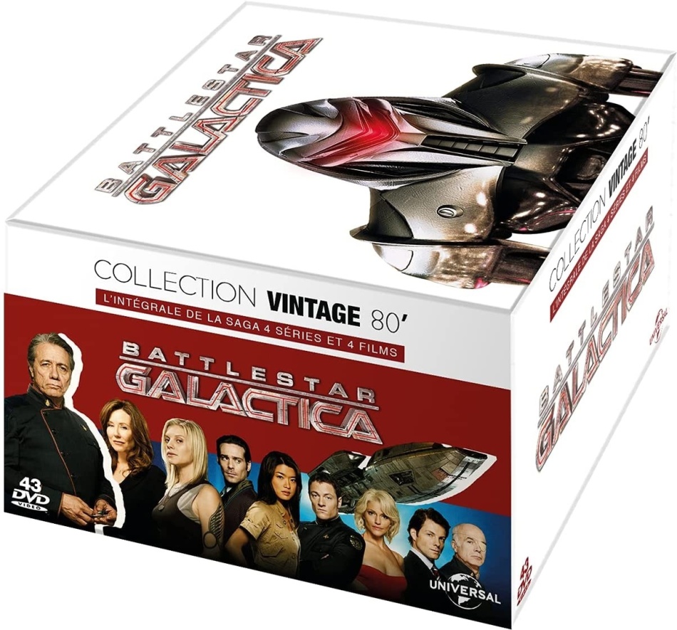Battlestar Galactica - L'intégrale de la saga - 4 séries et 4 films Collection Vintage 80', 43 DVDs