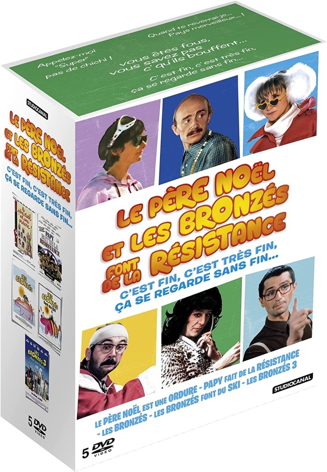 Le Père Noël et Les Bronzés font de la Résistance - Les Bronzés / Les Bronzés font du ski / Les Bronzés 3 - Amis pour la vie / Le Père Noël est une ordure / Papy fait de la résistance 5 DVDs