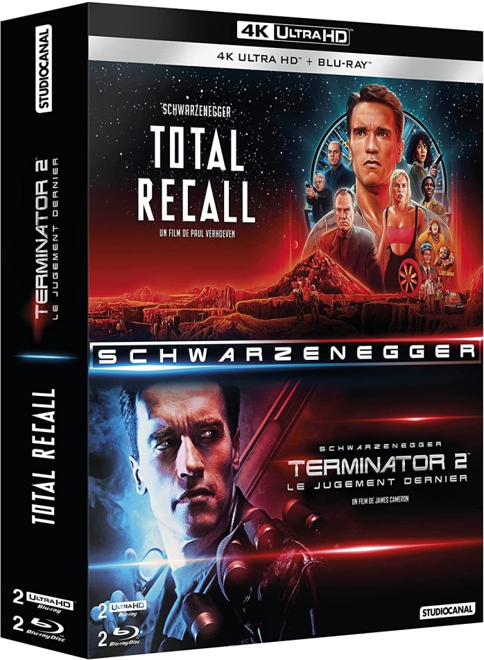 Terminator 2 / Total Recall 2 4K Ultra HDs + 2 Blu-rays