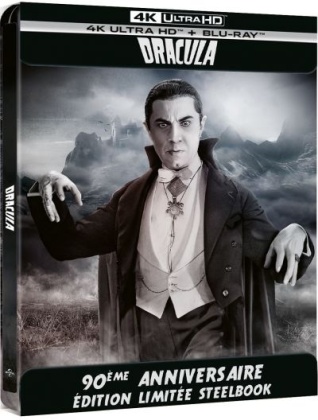 Dracula (1931) (90th Anniversary Edition, s/w, Steelbook, 4K Ultra HD + Blu-ray)