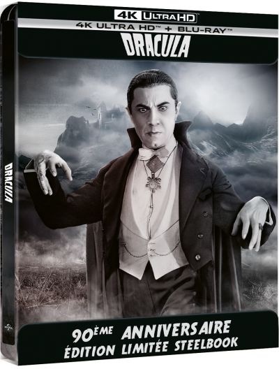Dracula (1931) 90th Anniversary Edition, b/w, Steelbook, 4K Ultra HD + Blu-ray