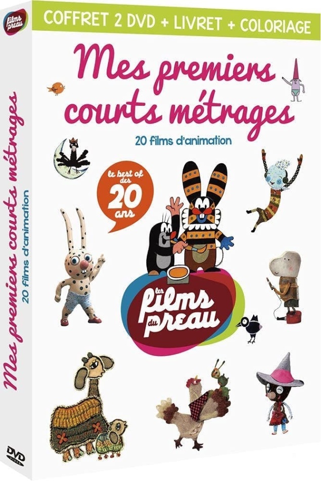 Mes premiers courts métrages - 20 films d'animation - Le best of des 20 ans 2 DVDs + Booklet