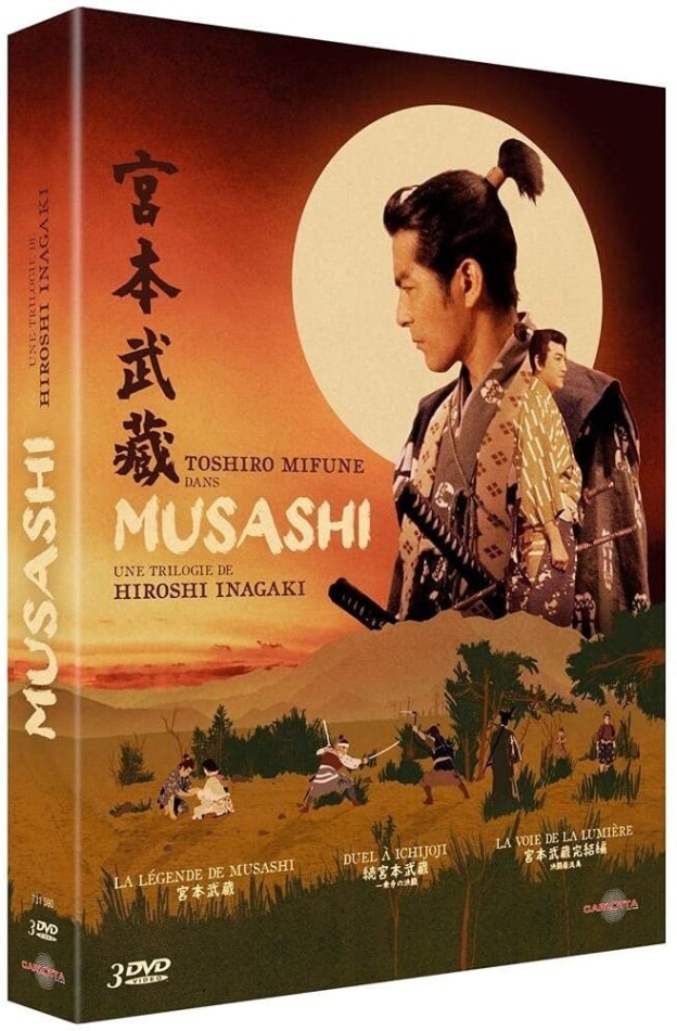 Musashi - Une trilogie de Hiroshi Inagaki - La légende de Musashi / Duel à Ichijôji / La voie de la lumière 3 DVD