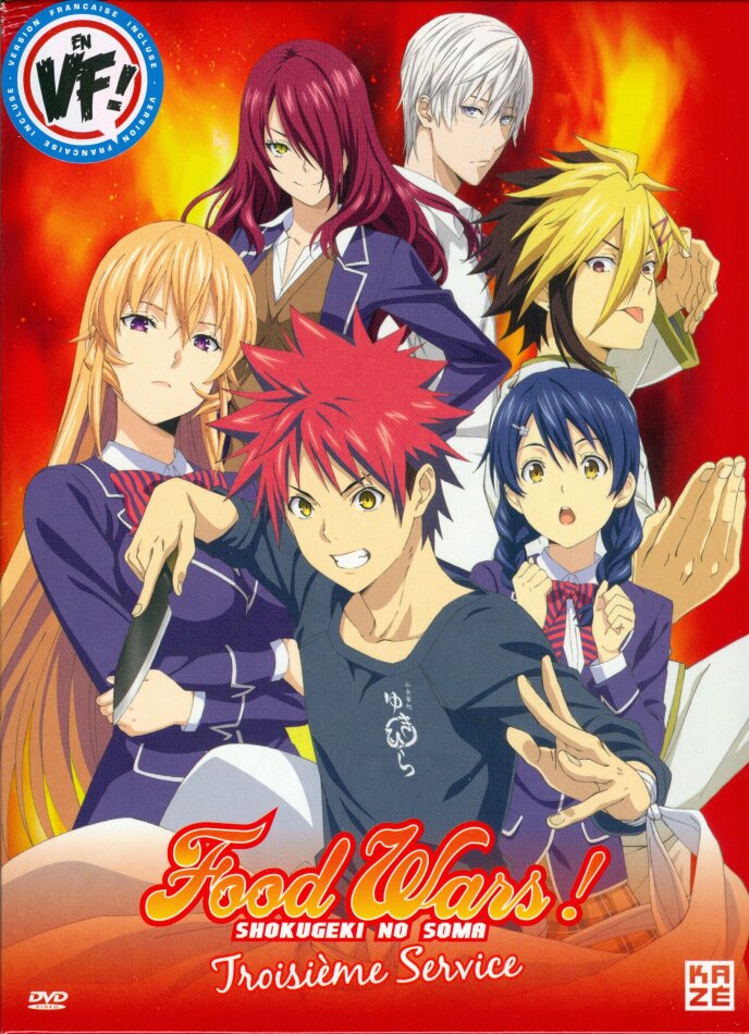 Food Wars! - Shokugeki no Soma: Troisième Service - Saison 3 Étui, Digipack, 5 DVD