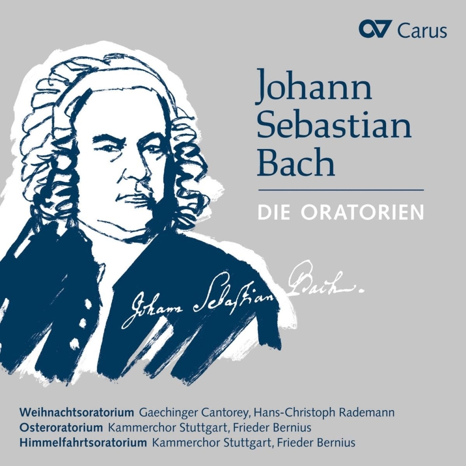 Johann Sebastian Bach (1685-1750), Hans-Christoph Rademann, Frieder Bernius, Gaechinger Cantorey & Kammerchor Stuttgart - Die Oratorien - The Oratorios - Weihnachtsoratorium - Osteroratorium, Himmelfahrtsoratorium 3 CD