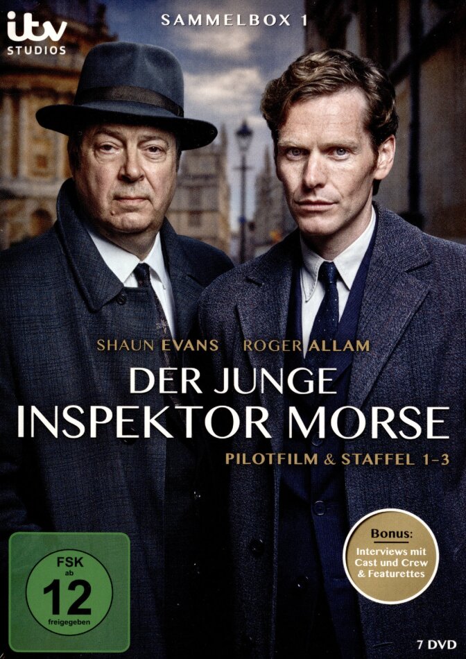 Der junge Inspektor Morse - Staffel 1-3 inkl. Pilotfilm 7 DVDs