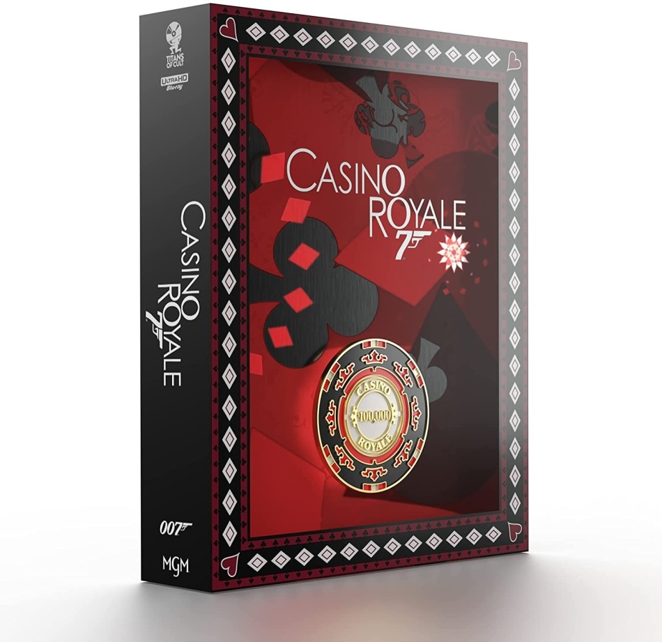 James Bond: Casino Royale (2006) Titans of Cult, Steelbook, 4K Ultra HD + Blu-ray