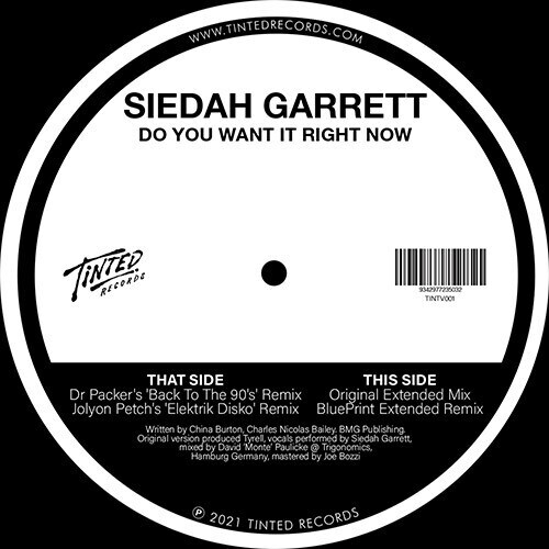 Siedah Garrett - Do You Want It Right Now (2021 Remixes) 12" Maxi