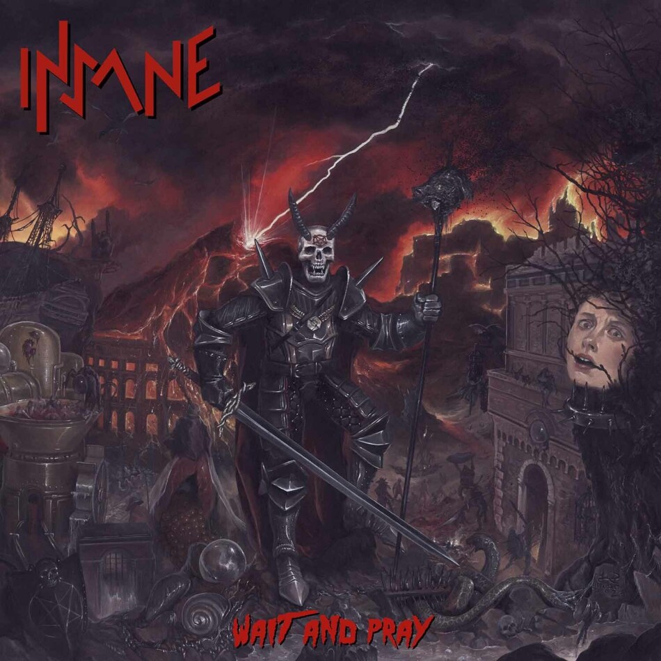 Insane - Wait And Pray 2021 Reissue, High Roller Records, Limited Edition, Clear/Red Splatter Vinyl, LP