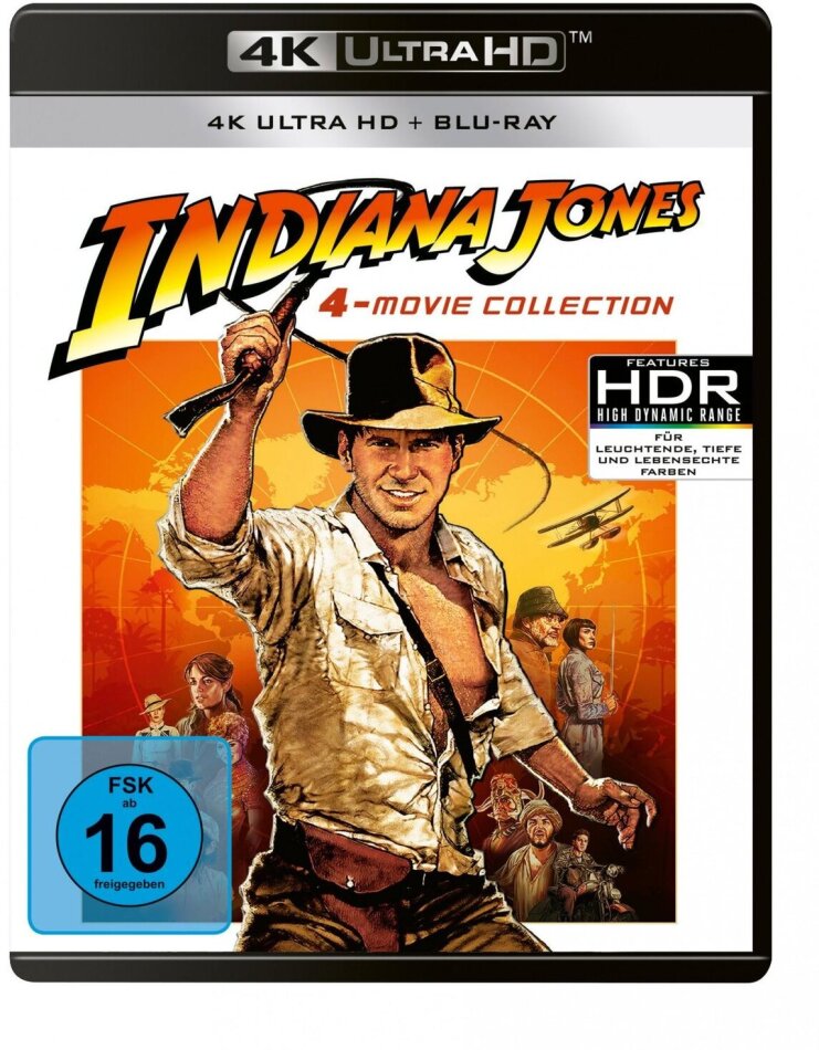 Indiana Jones 1-4 - 4-Movie Collection 4 4K Ultra HDs + 4 Blu-rays