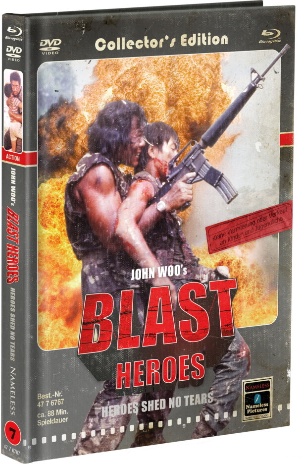 Blast Heroes - Heroes shed no tears (1984) Cover C, Édition Collector Limitée, Mediabook, Blu-ray + DVD