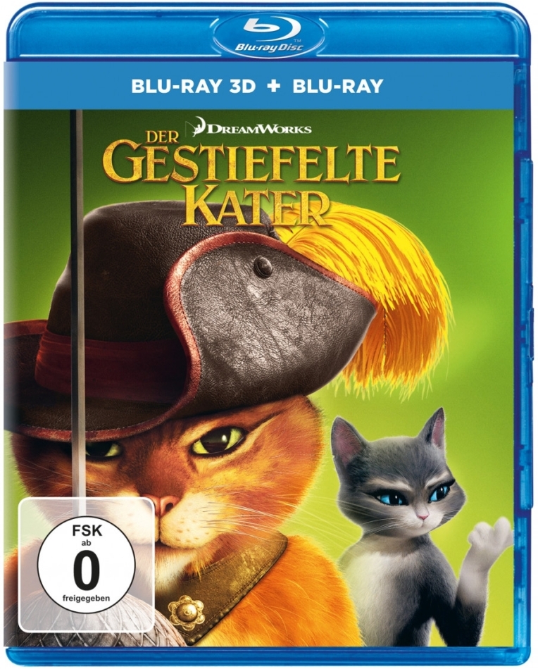 Der gestiefelte Kater (2011) Blu-ray 3D + Blu-ray