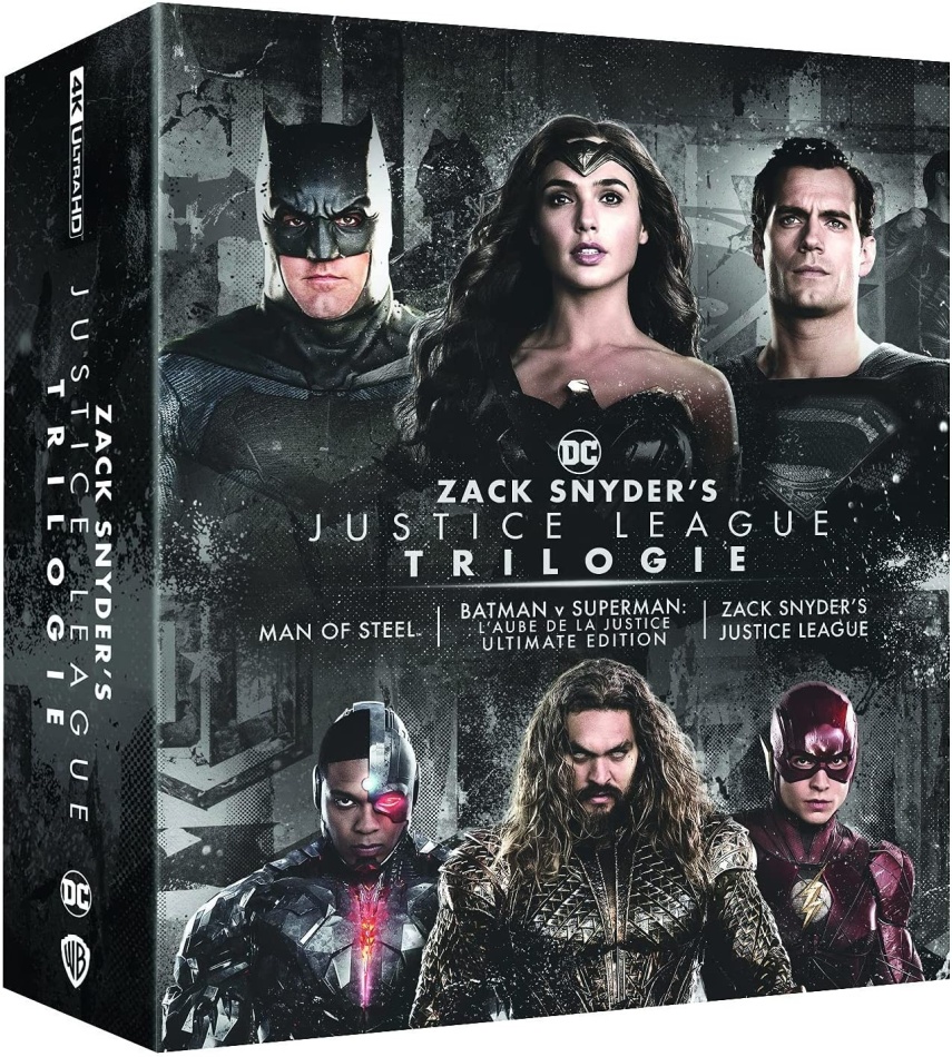 Zack Snyder's Justice League Trilogy 4 4K Ultra HDs + 4 Blu-ray