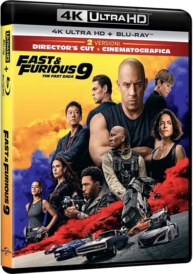 Fast & Furious 9 - The Fast Saga (2021) Director's Cut, Cinema Version, 4K Ultra HD + Blu-ray