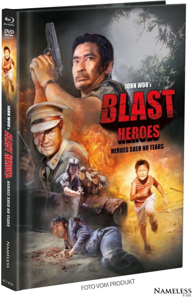 Blast Heroes - Heroes shed no tears (1984) Cover A, Édition Limitée, Mediabook, Blu-ray + DVD